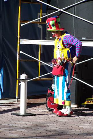 A person wearing a costume

Description automatically generated